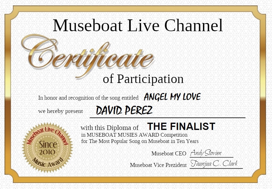 DAVID PEREZ on Museboat LIve